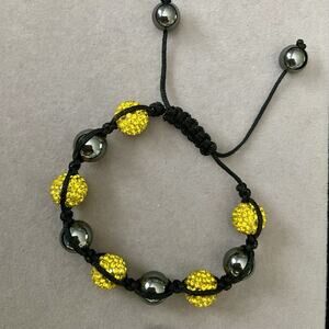 Men’s Adjustable Shamballa Bracelet/ Pre-Loved